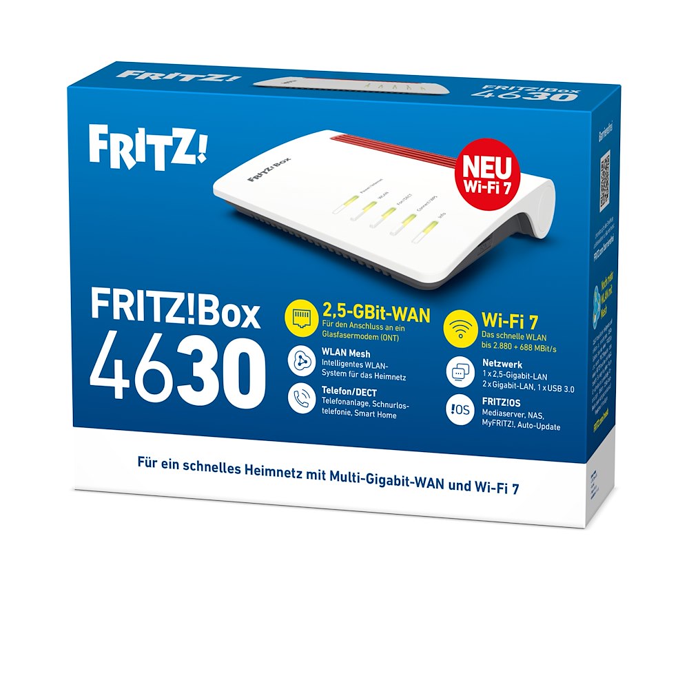 FRITZ! 20003165 - Router WiFi 7 Internazionale