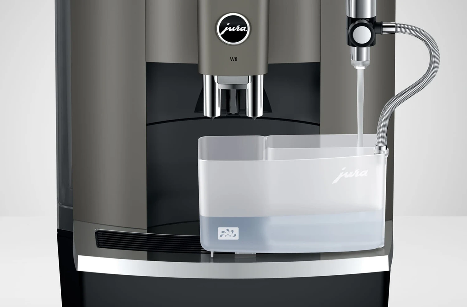 JURA 15550 - W8 Dark Inox macchina da caffè automatica