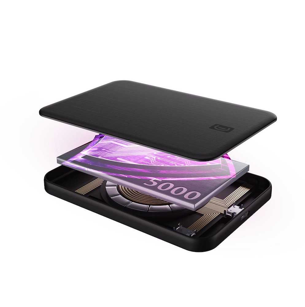 CELLULAR LINE PB5000SSQI25WK - 5000mAh Powerbank mit Qi2 25W