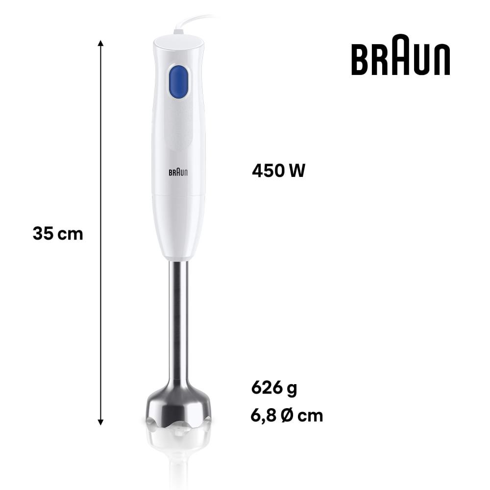 BRAUN MQ10001M - Stabmixer 450W Weiß