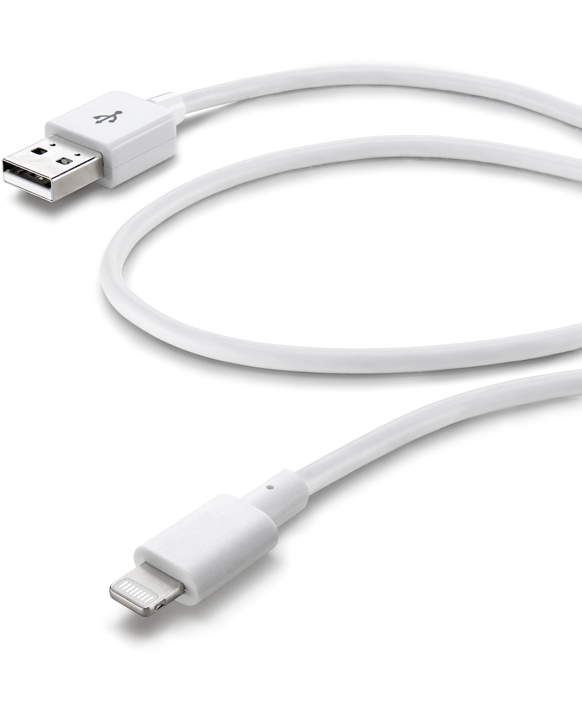 CELLULAR LINE USBDATACMFIIPH5W - Lightning Ladekabel für iPhone 5 in Weiß