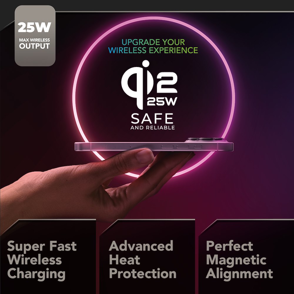 CELLULAR LINE PB5000SSQI25WK - 5000mAh Powerbank mit Qi2 25W
