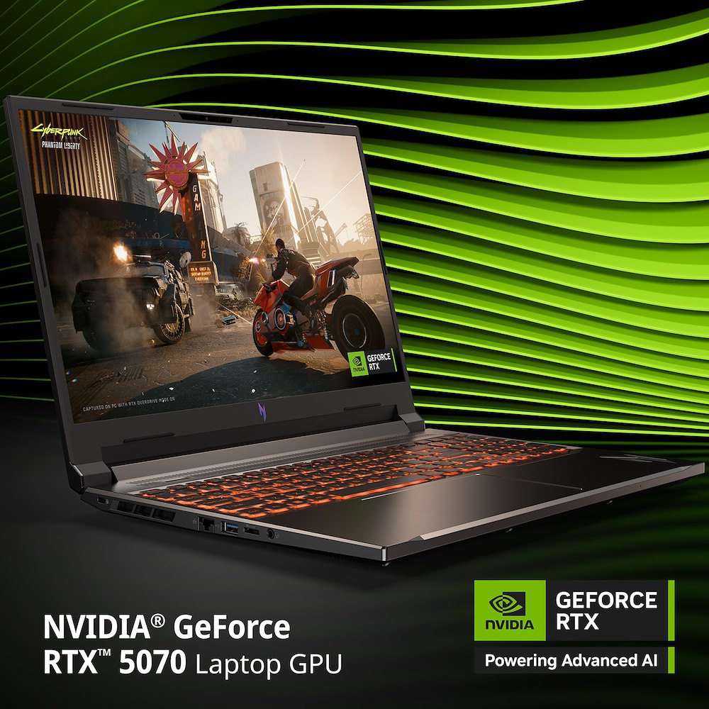 ACER NITROV16AIANV1661R2YT - Gaming Notebook 16" Schwarz