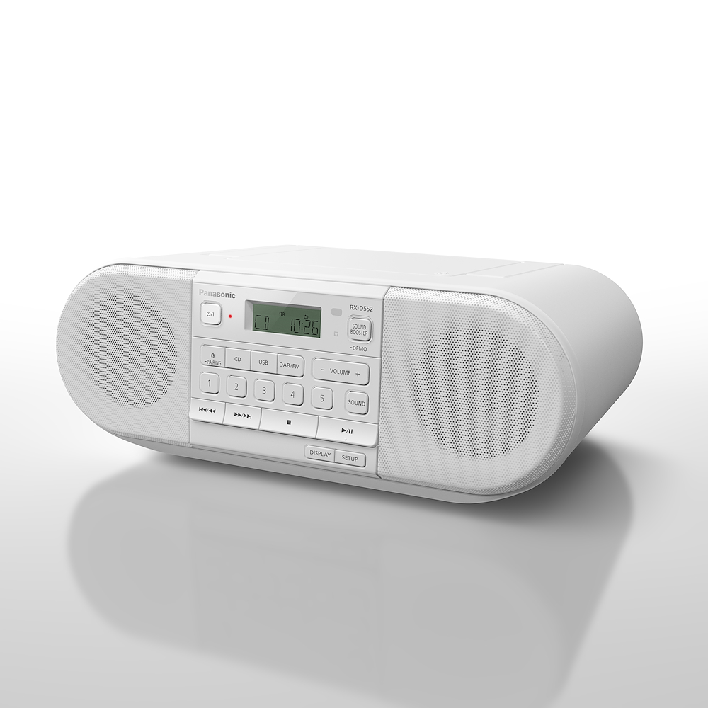 PANASONIC RXD552EW - Tragbarer Stereo Lautsprecher 20W DAB+ BT USB