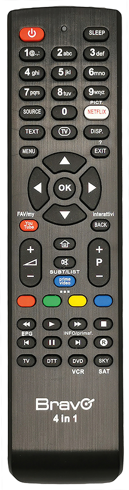 BRAVO TCUNIV4IN1 - Telecomando Universale 4 in 1