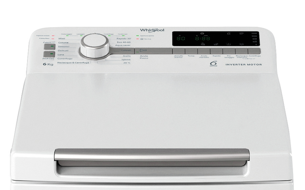 WHIRLPOOL TDLRP66BSIT - Whirlpool Waschmaschine 6 kg in Weiß WHIRLPOOL TDLRP66BSIT - Whirlpool Waschmaschine 6 kg in Weiß