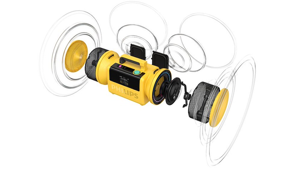 PHILIPS TAMS80Y/00 - Tragbarer Lautsprecher gelb