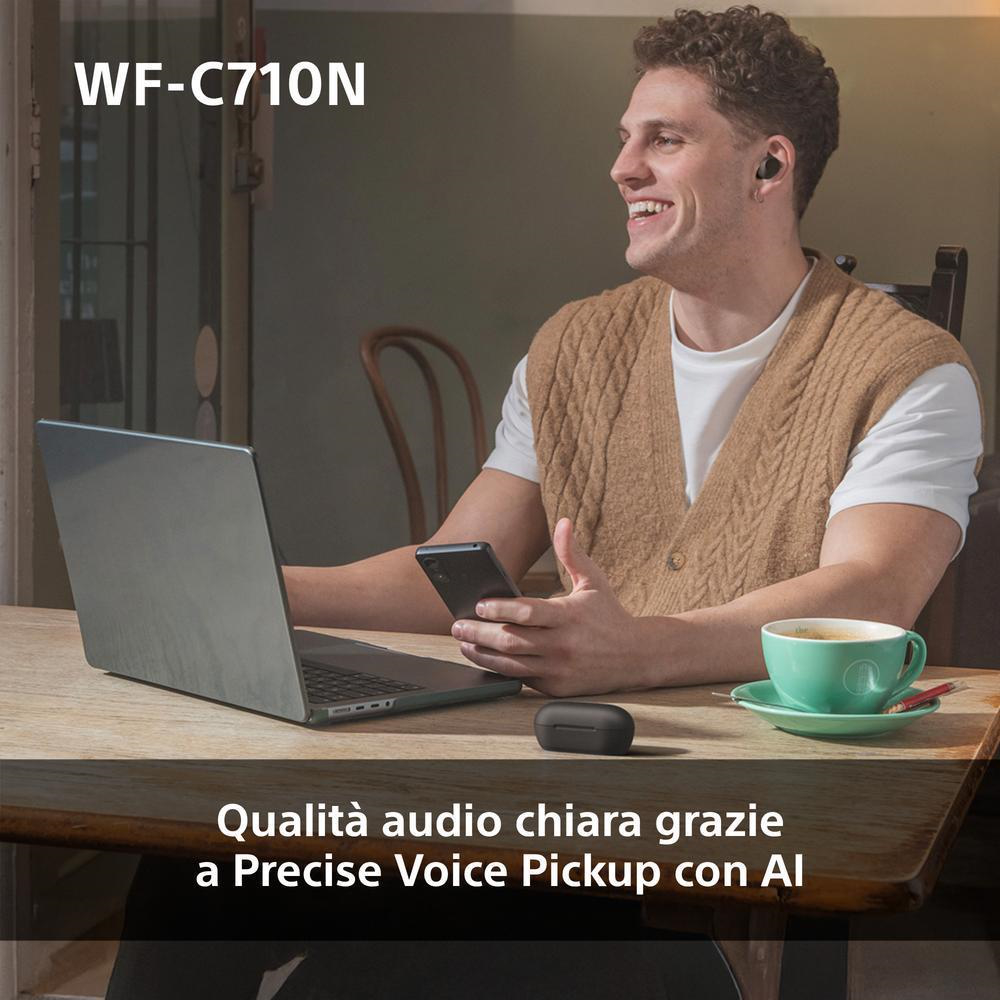 SONY WFC710NW - Cuffie True Wireless con NC Bianche