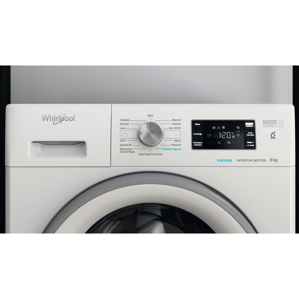 WHIRLPOOL FFB846SVIT - Frontlader Waschmaschine 8Kg mit Inverter Dampffunktion WHIRLPOOL FFB846SVIT - Frontlader Waschmaschine 8Kg mit Inverter Dampffunktion