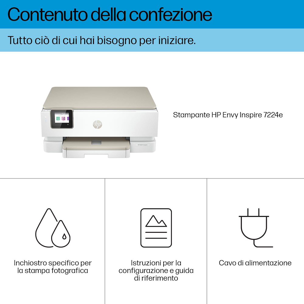 HP 349V2B - Stampante  Envy Inspire 7224e Wifi