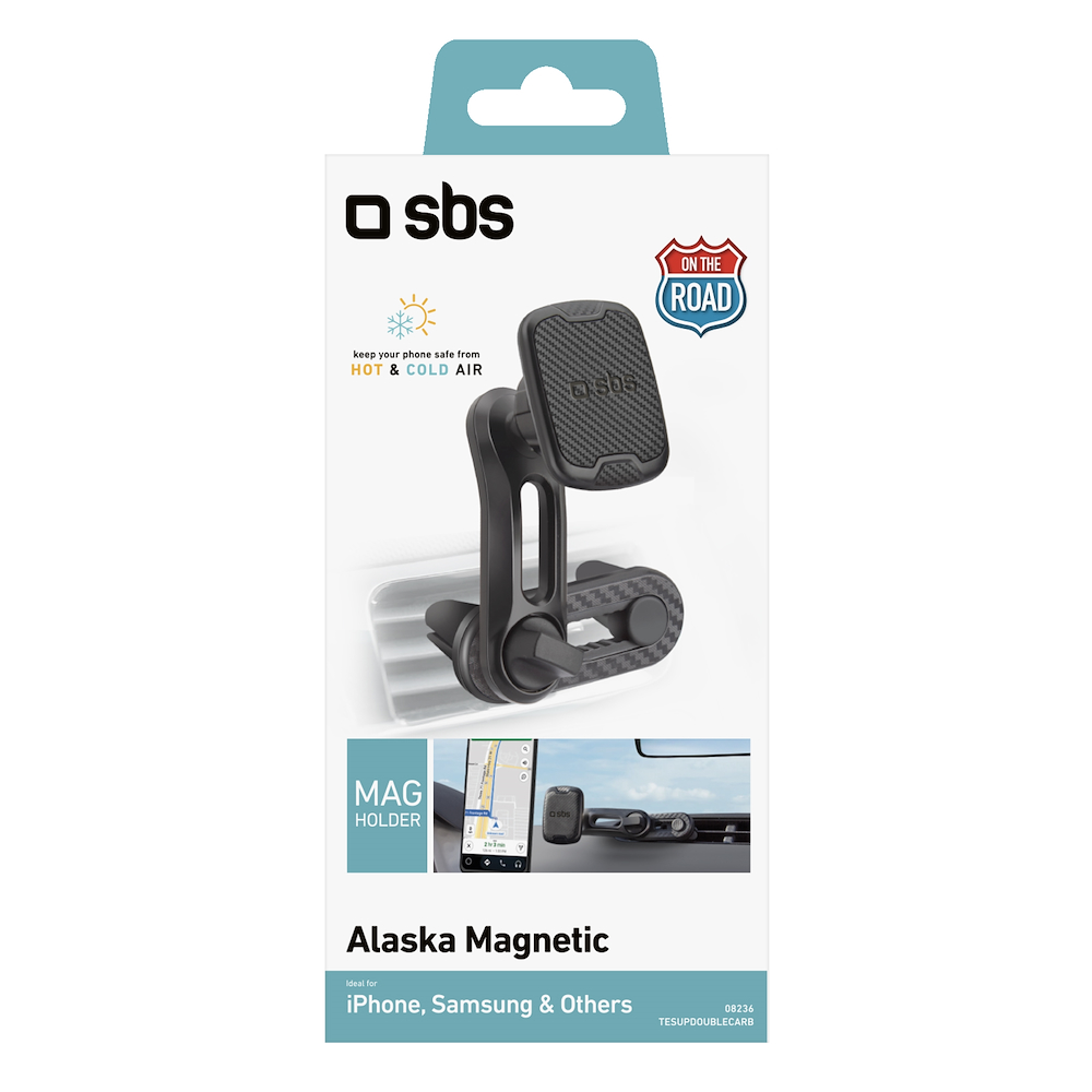 SBS TESUPDOUBLECARB - Supporto Auto Universale con Clip