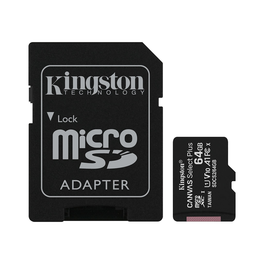 KINGSTON SDCS264GB - 64GB microSD Karte mit Adapter