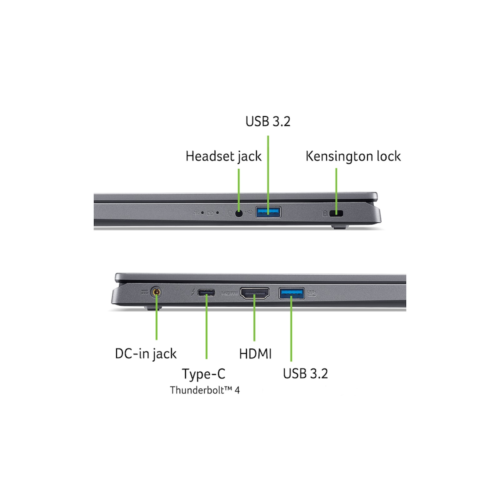 ACER ASPIREA1551M96K9 - Notebook 15.6 Zoll Grau