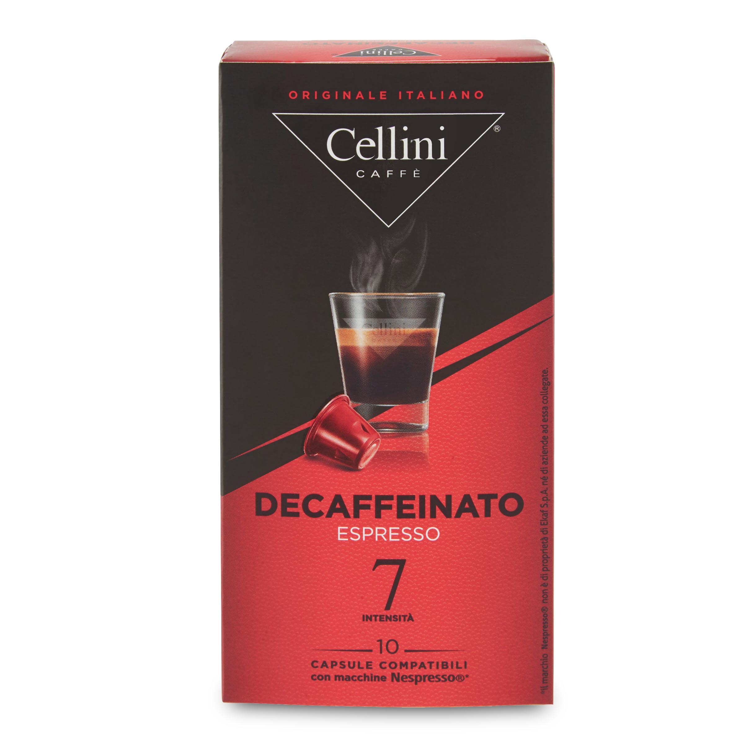 CELLINI 8682210 - Nespresso Kapseln Rosso Decaffeinato