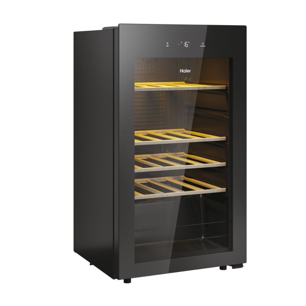 HAIER HWS34GGH1 - Weinkühlschrank 34 Flaschen Schwarz
