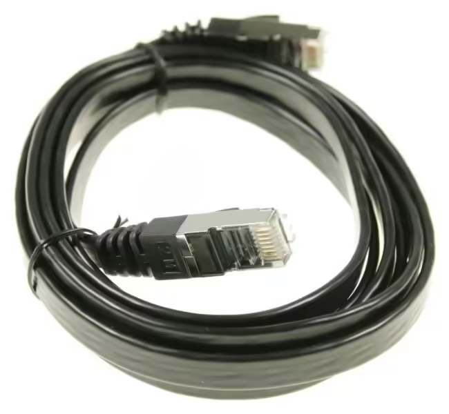 COM M414136 - CAT7 Patchkabel RJ45 U/FTP Schwarz Slim 2m