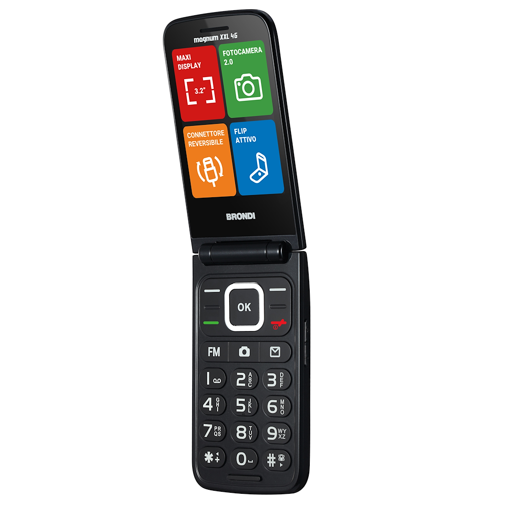 BRONDI MAGNUMXXL4GGUNMETALGREY - Telefono Dual SIM 4G