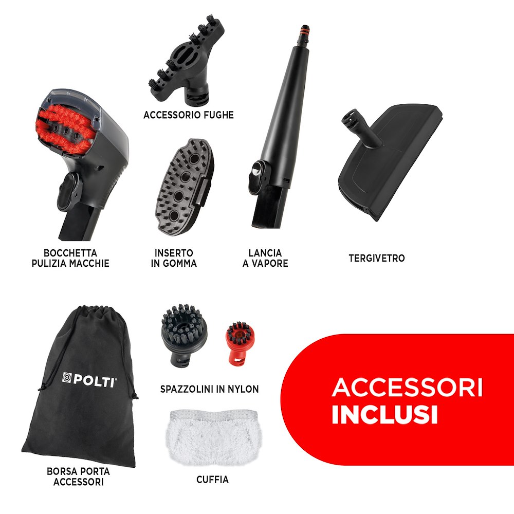 POLTI PTEU0325 - Pulitore Vapore 2000W 4in1
