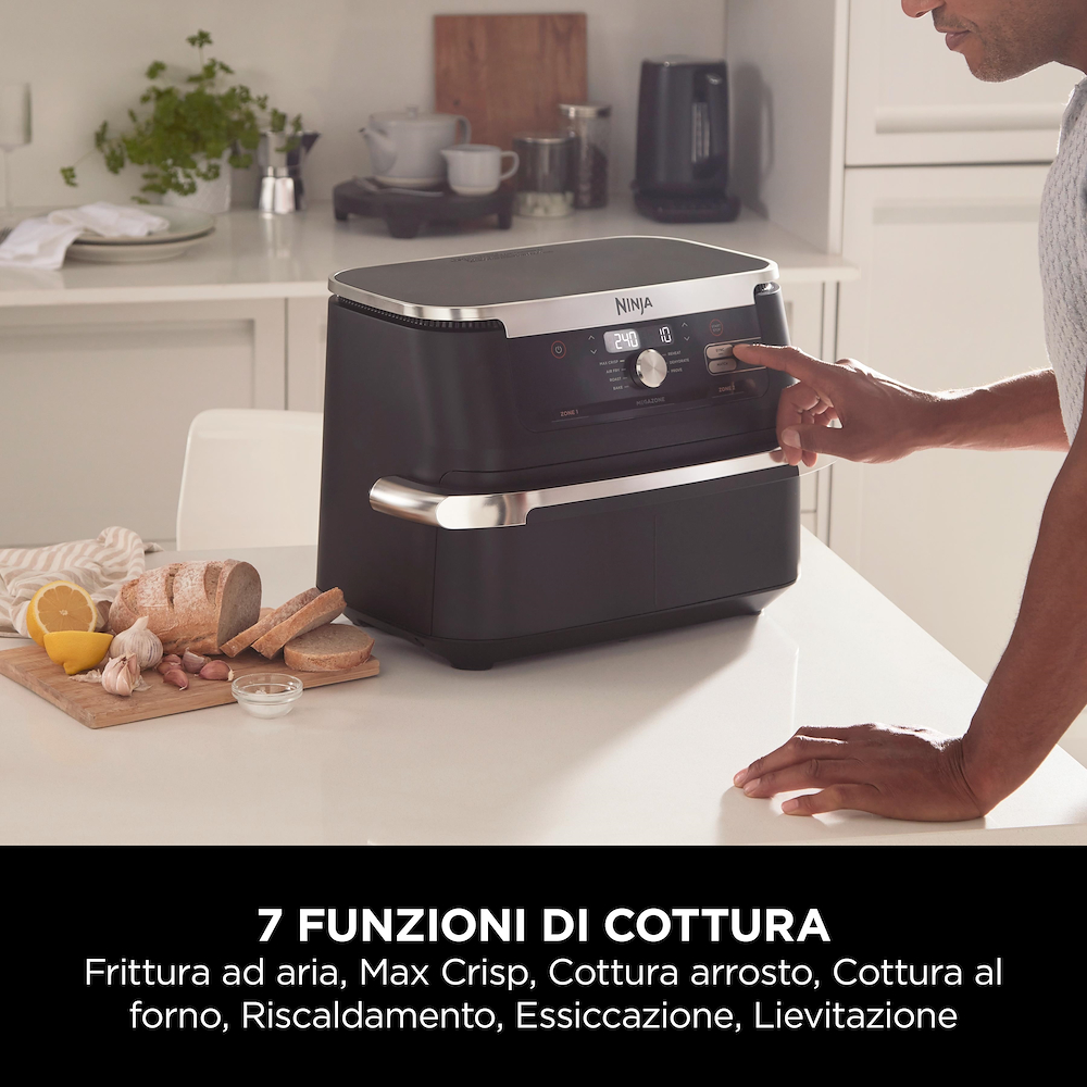 NINJA AF500EU - Friggitrice ad aria Ninja Foodi FlexDrawer AF500EU 10,4L
