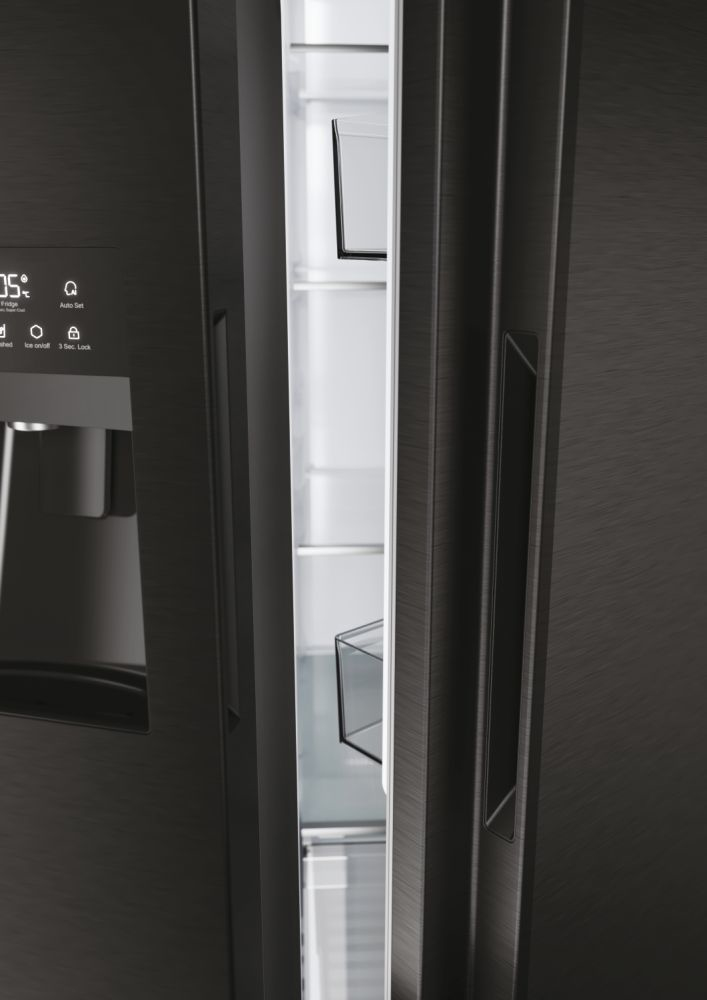 HAIER 34005237 - Side-by-side Kühlschrank 511L Schwarz