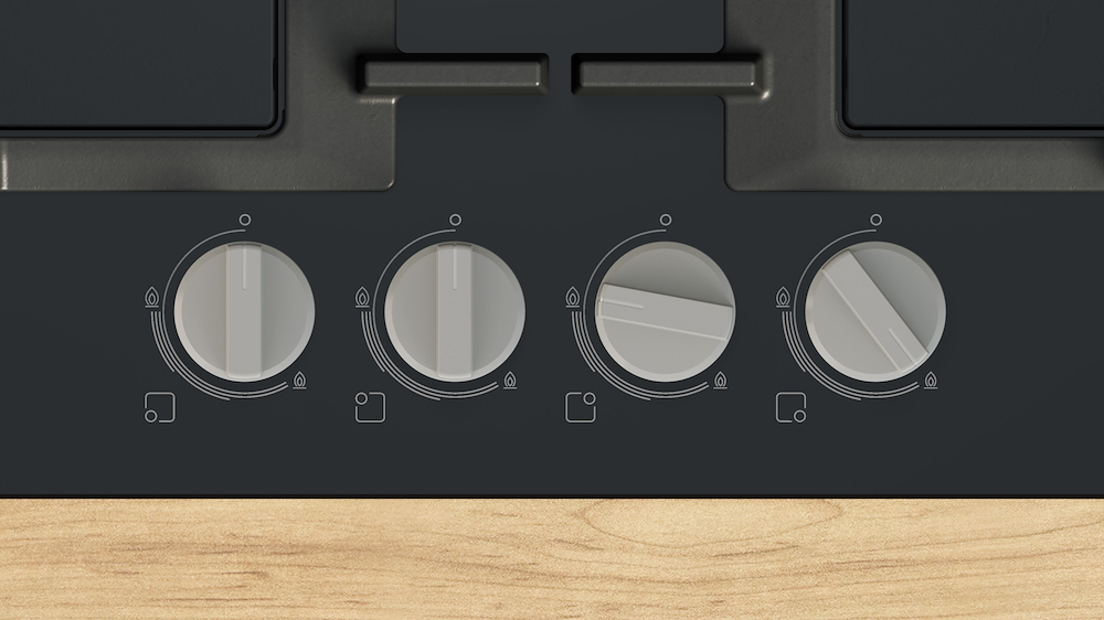 BOSCH PNP6B6K40 - Bosch PNP6B6K40 60cm Gasherd schwarz