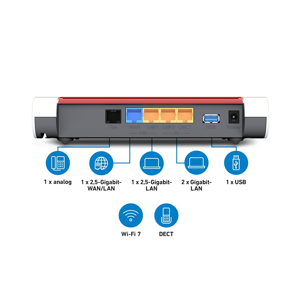 FRITZ! 20003165 - Router WiFi 7 Internazionale