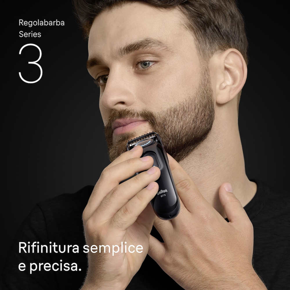 BRAUN BT3520 - Regolabarba Braun Serie 3 con Lama Affilata