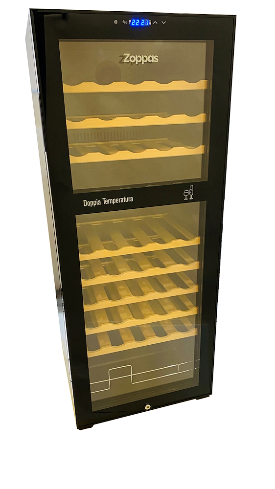 ZOPPAS HZWC54L8D - Frigo Cantina 54 Bottiglie Doppia Zona ZOPPAS HZWC54L8D - Frigo Cantina 54 Bottiglie Doppia Zona