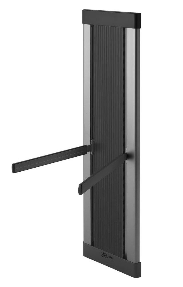 Kabelsäulensystem zur Kabelorganisation, 93 cm Länge, schwarz/grau