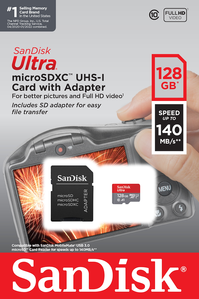 SANDISK SDSQUAB128GGN6MA - microSD Karte Ultra 128GB