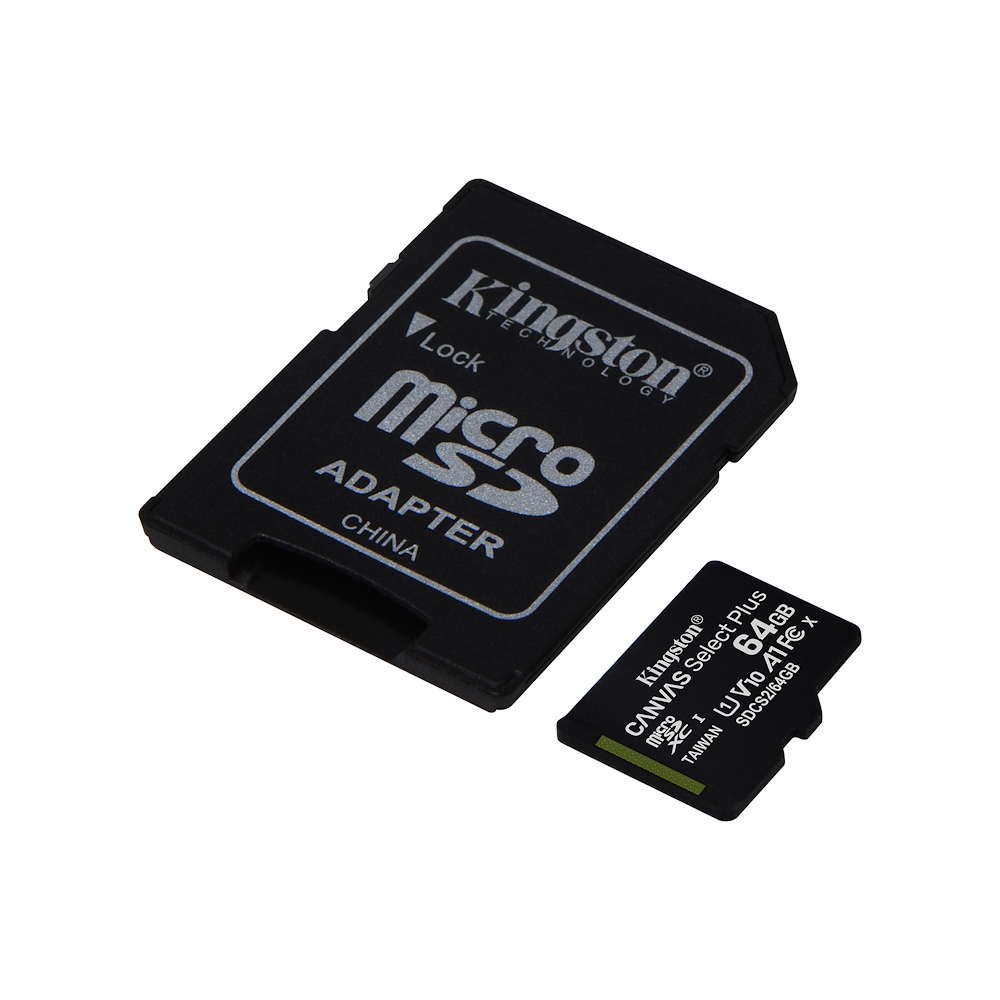 KINGSTON SDCS264GB - 64GB microSD Karte mit Adapter