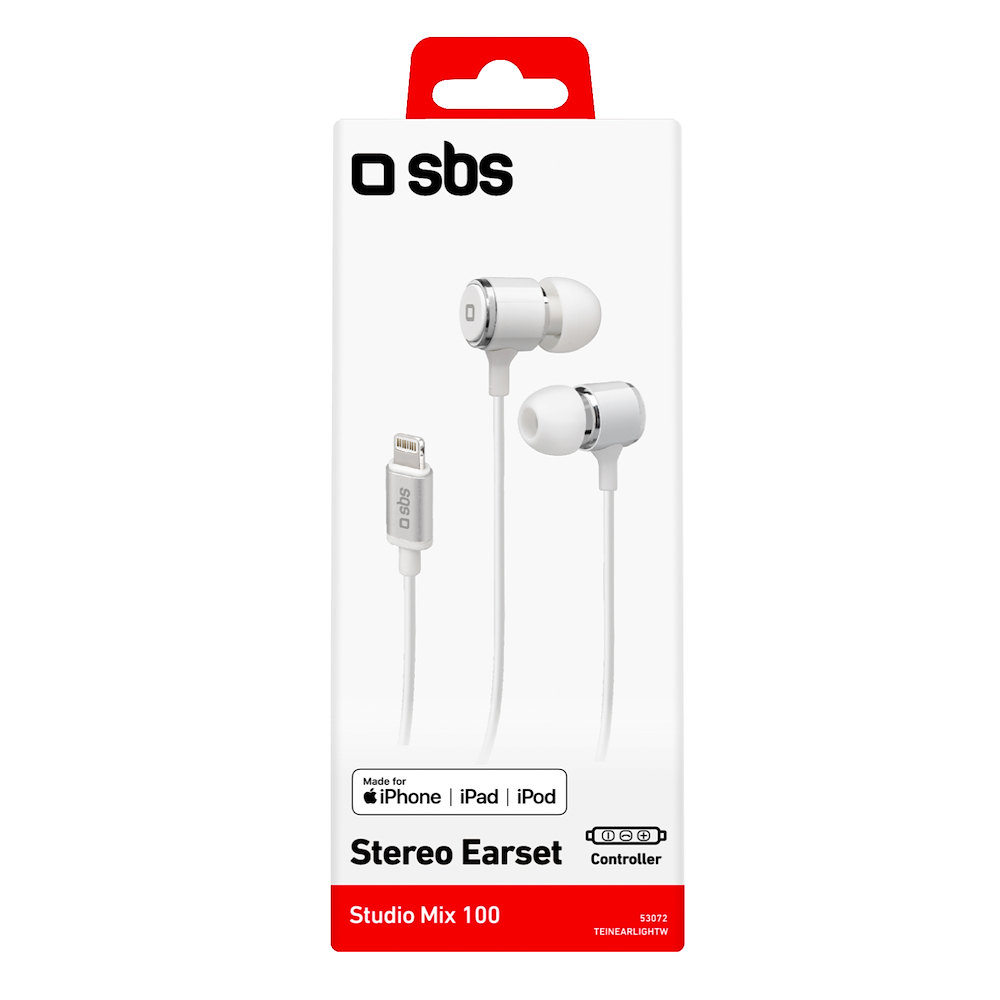 SBS TEINEARLIGHTW - Auricolari in-ear con connettore Lightning