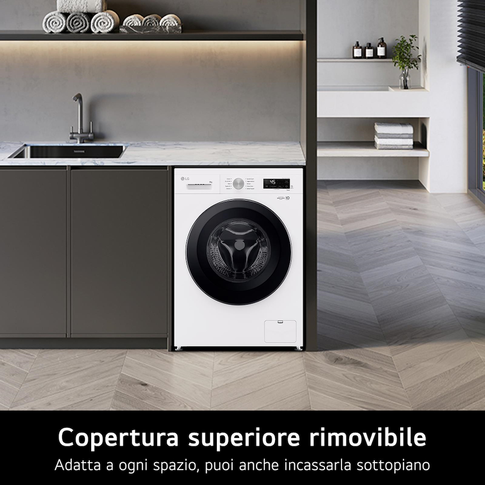 LG F4NX1008NWK - Lavatrice  Smart 8kg Classe A Wi-Fi