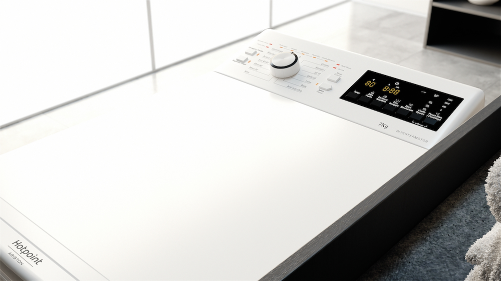 HOTPOINT-ARISTON WMTG725BIT - Lavatrice 7kg 1200 Giri Bianco