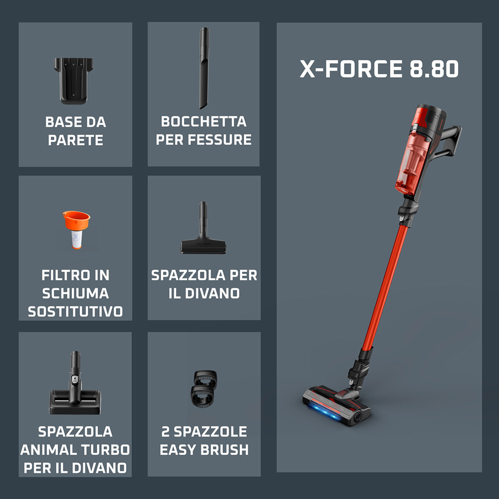 Rowenta RH1872 - X-Force 8.80 Akku-Staubsauger 4-in-1