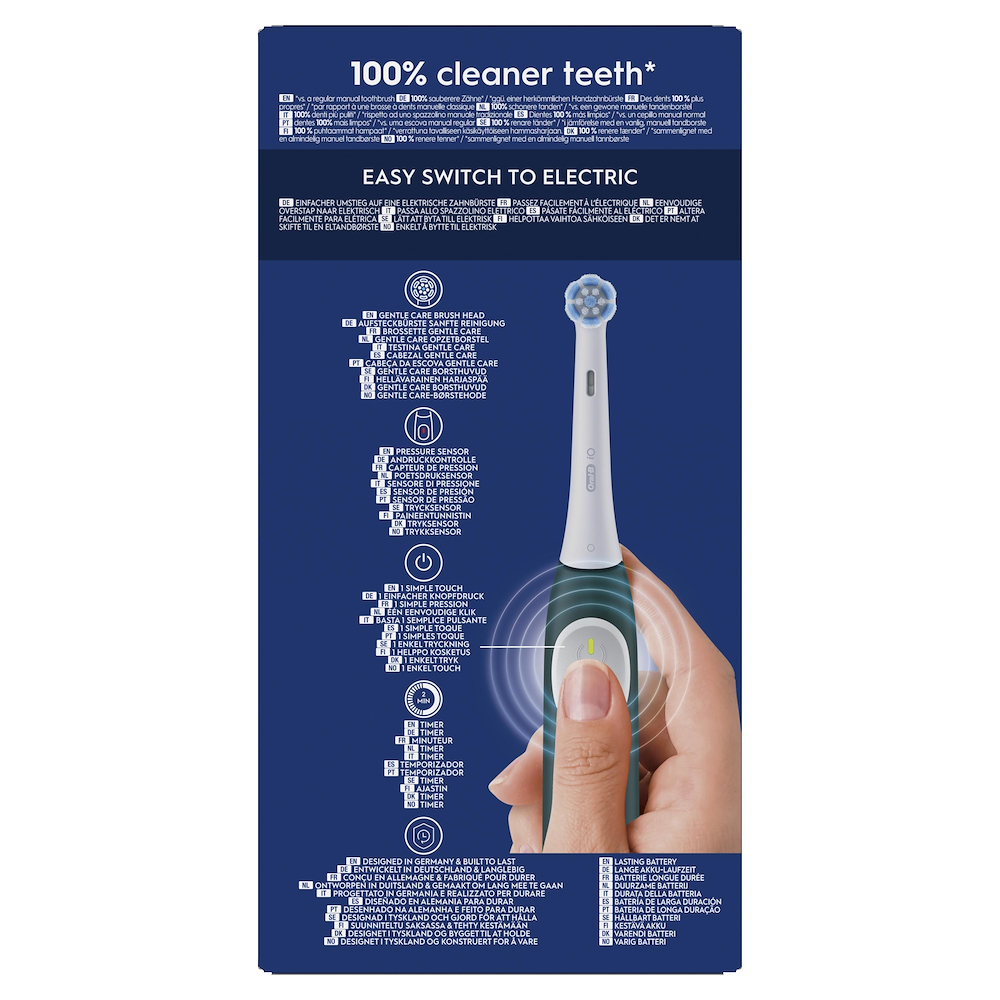 ORAL-B IO2CLEANANDCAREDARKGREEN - Spazzolino Elettrico Oral-B iO 2 Verde