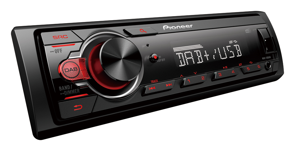 PIONEER MVH130DAB - MVH130DAB 0580181 CAR MULTI. DVD/DVB+ USB NERO/ROSSO