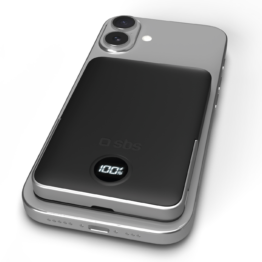SBS TEBB5000MAGSTAND - Power bank 5000mAh con supporto