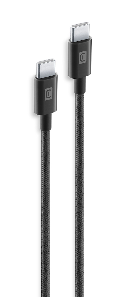 CELLULAR LINE USBDATABRCTOC15K - USB-C Kabel geflochten 150 cm Schwarz