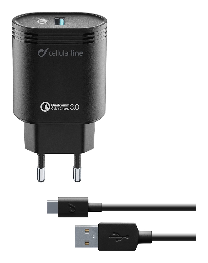 CELLULAR LINE ACHHUKITQCTYCK - USB Ladegerät 18W - USB-C