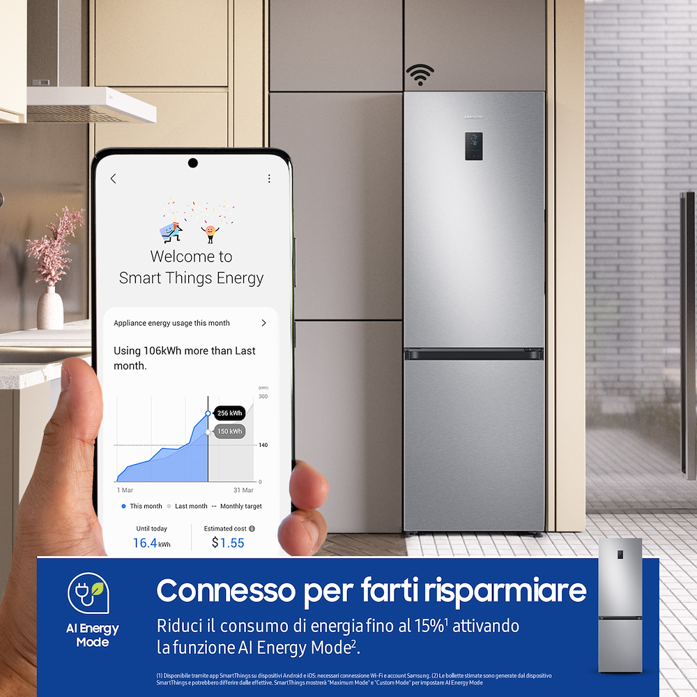 SAMSUNG RB34C672DSAEF - Frigorifero combinato EcoFlex da 344LT