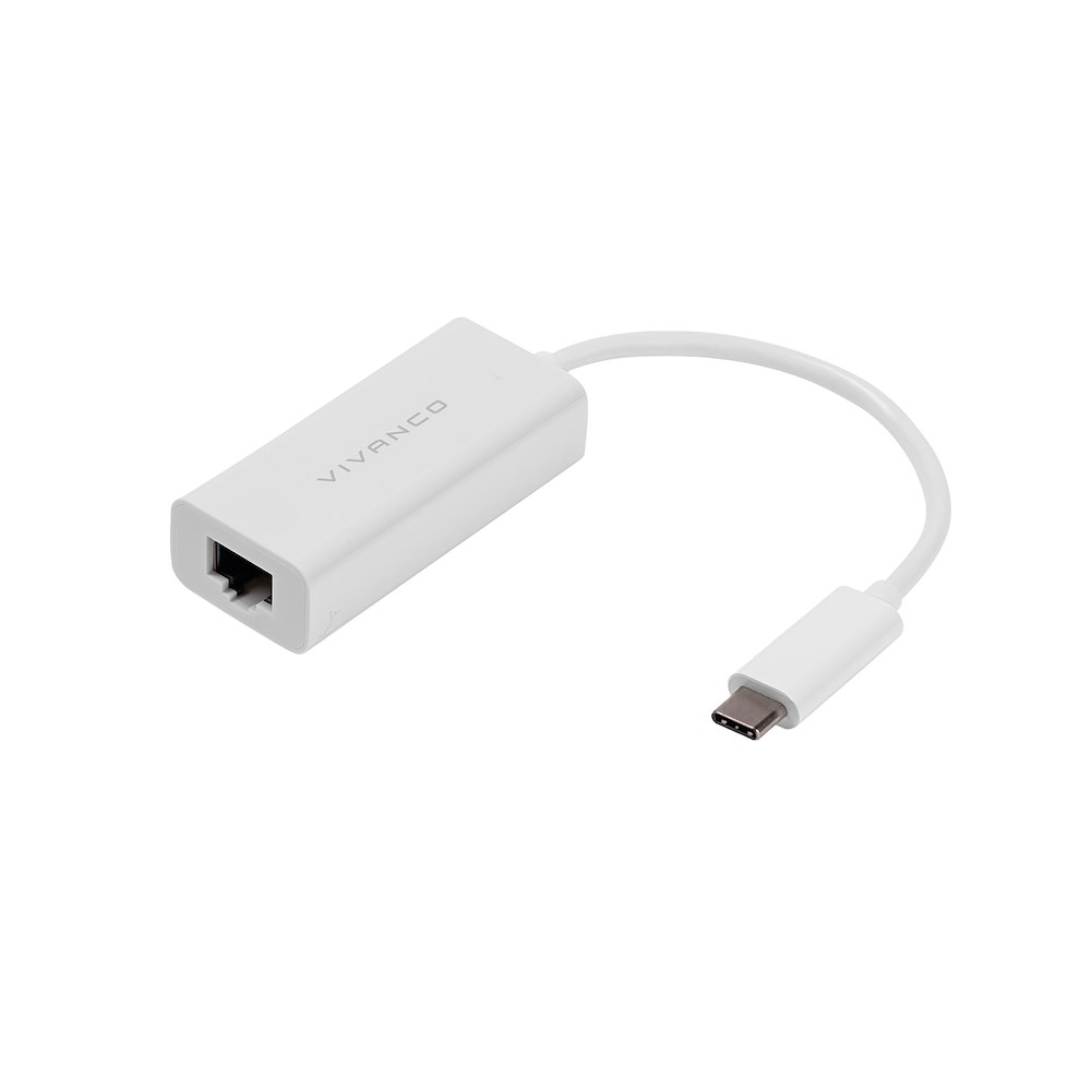 VIVANCO VVITTYCLANMFW - Adattatore USB-C/RJ45 1000Mbit
