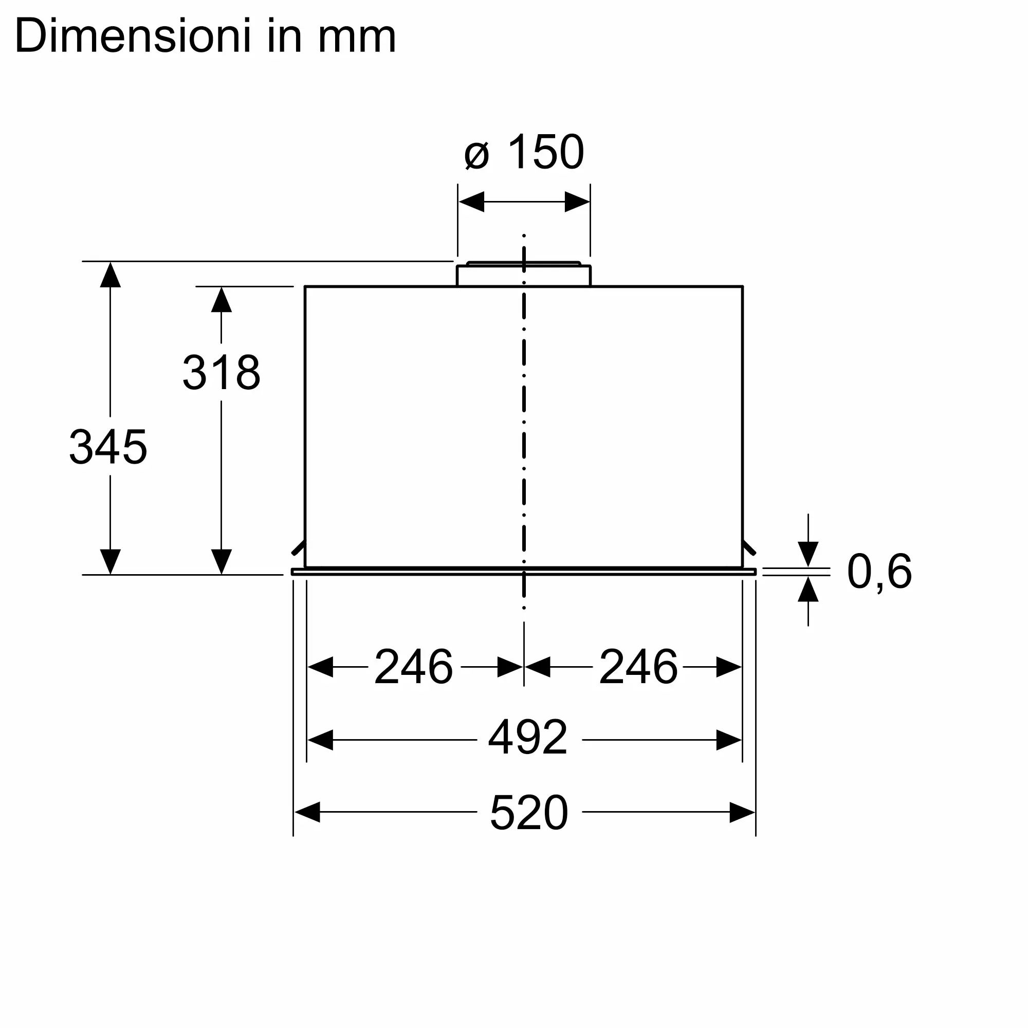 Bosch DLN56AC50 - Lüfterbaustein Dunstabzugshaube 52 cm