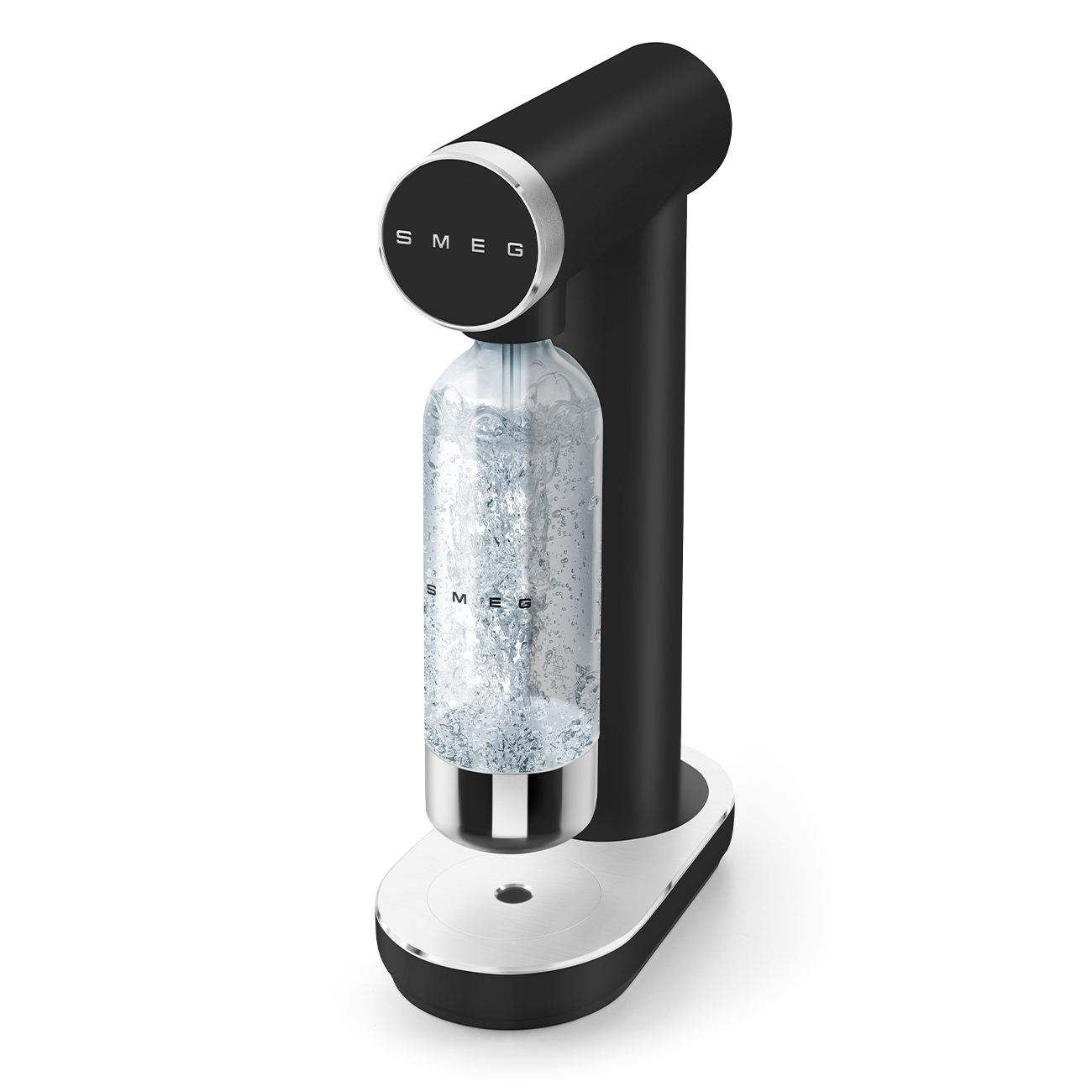 SMEG SKC01BLM - Gasatore d’acqua nero opaco