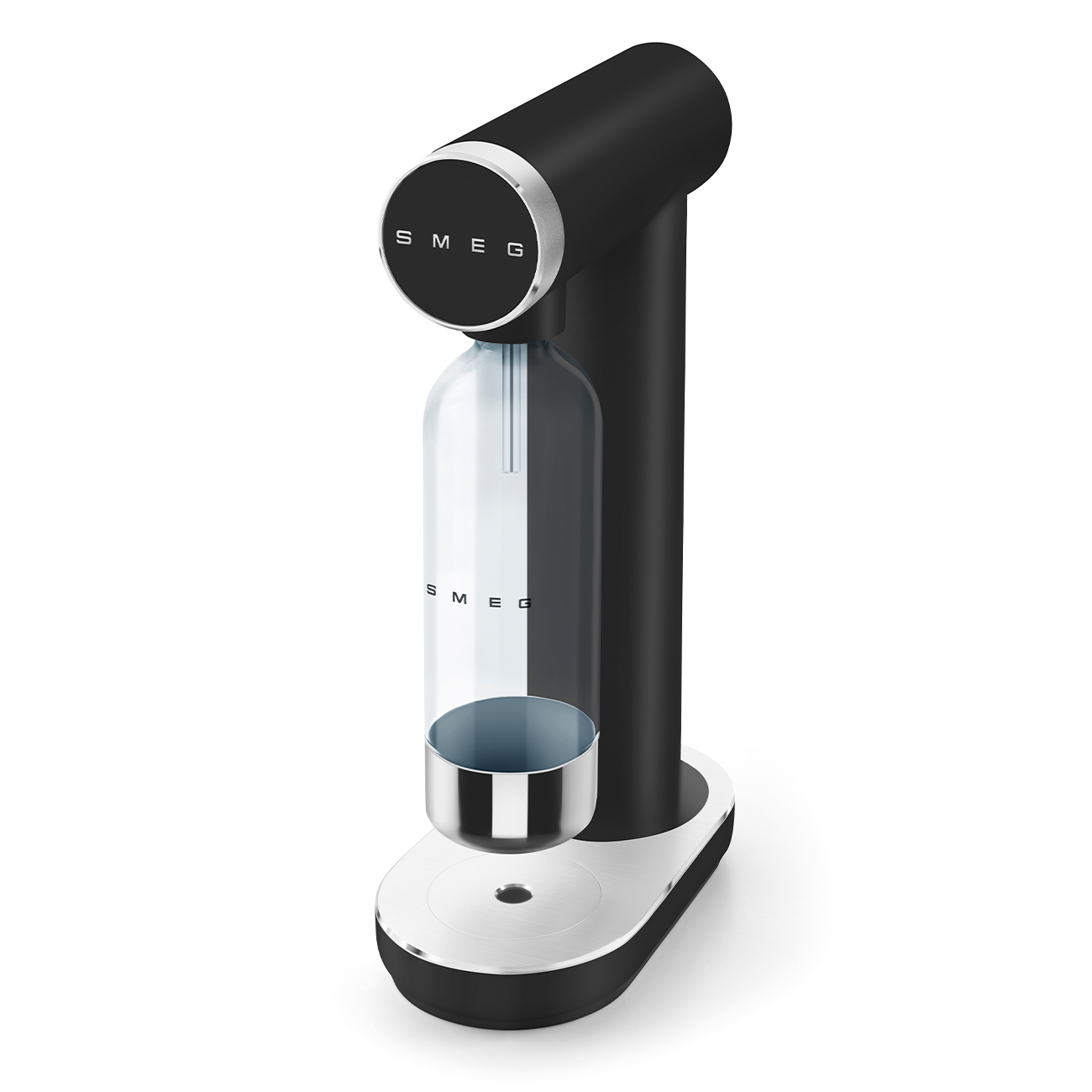 SMEG SKC01BLM - Gasatore d’acqua nero opaco