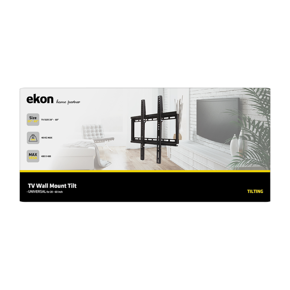 EKON ECTVTIL60INCH40KG - Neigbarer TV-Halter für 20 bis 60 Zoll