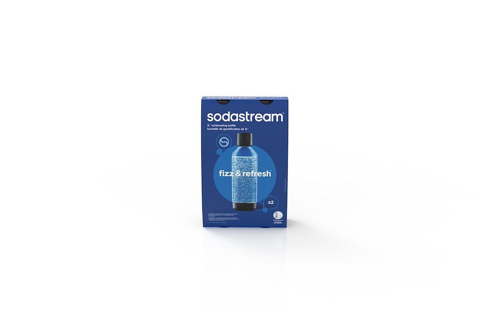 SODASTREAM 1542220390 - Bottiglie Fresh Bipack Nero