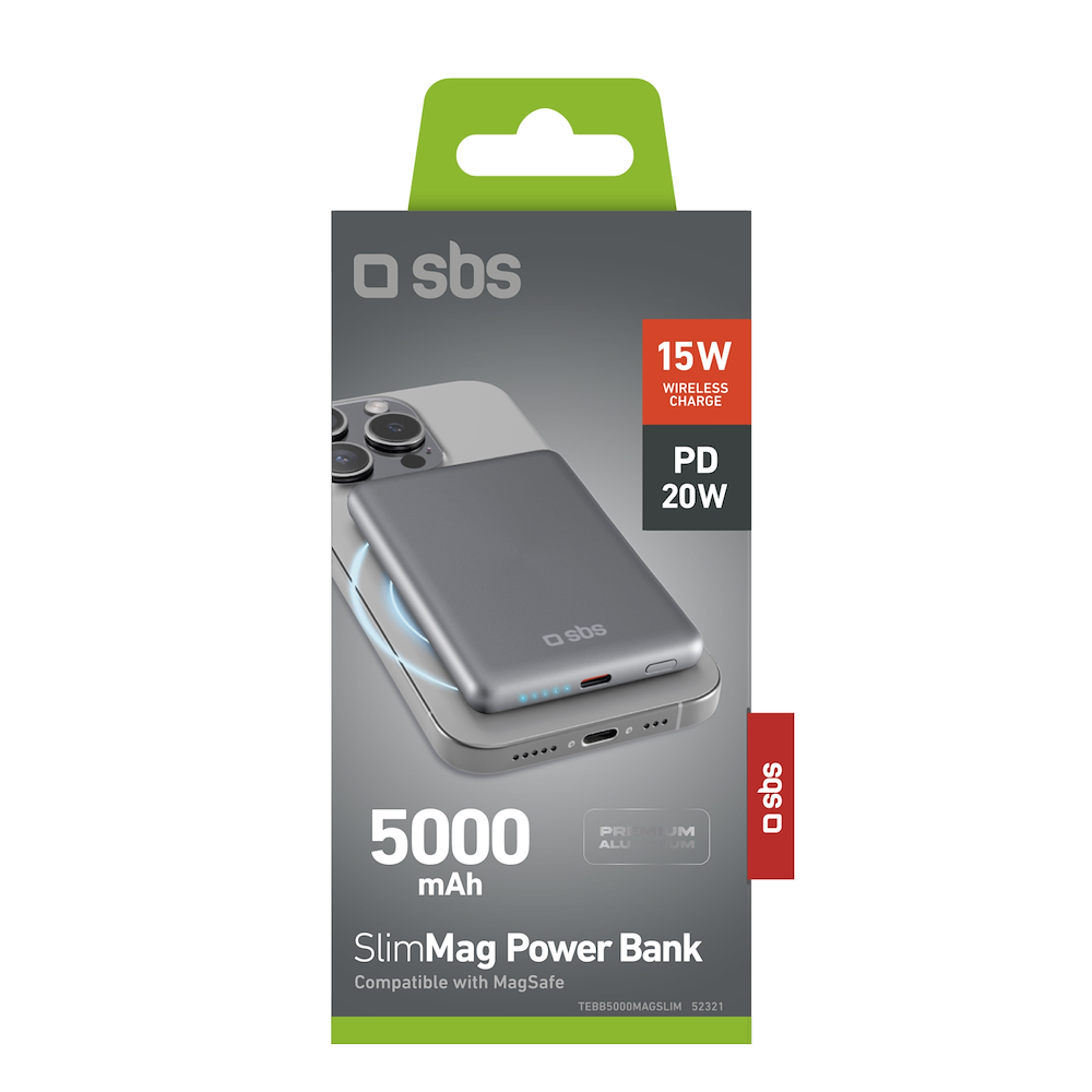 SBS TEBB5000MAGSLIM - Power Bank 5000mAh MagSafe