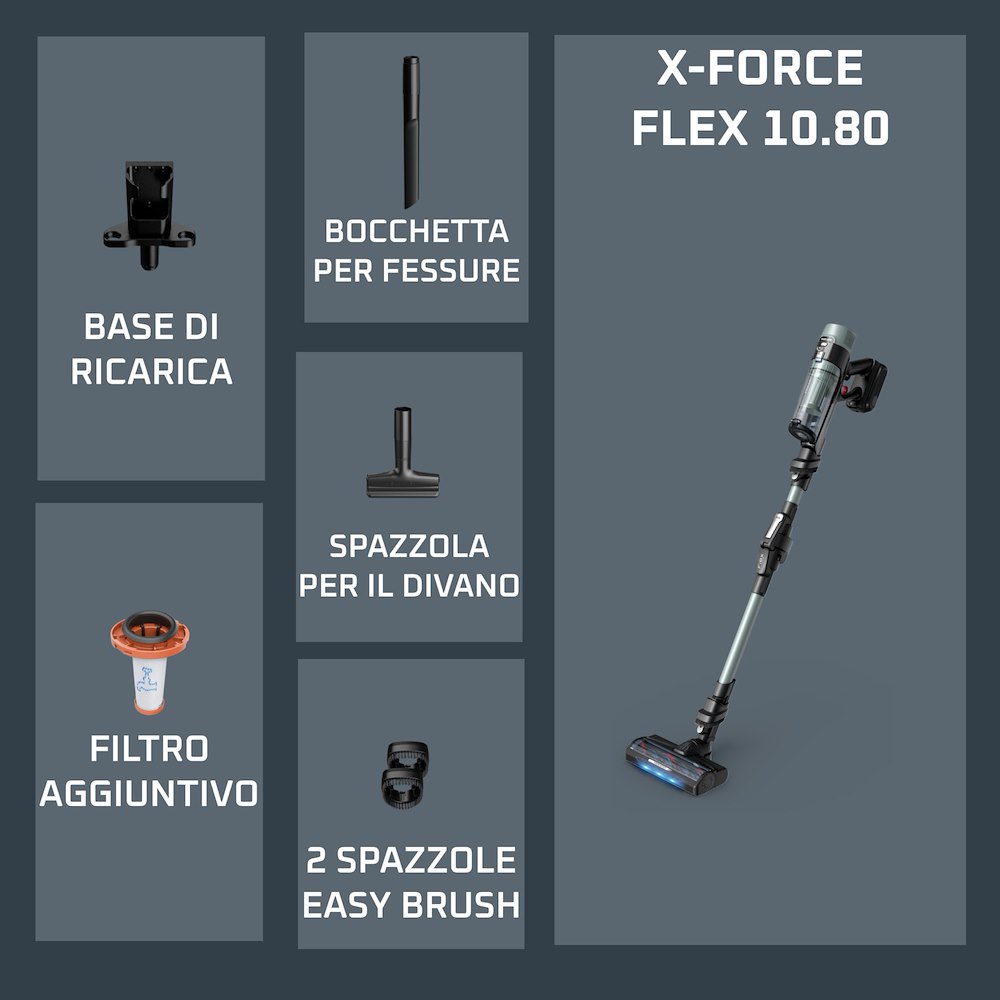 ROWENTA RH7A32 - Aspirapolvere X-FORCE Flex 10.80