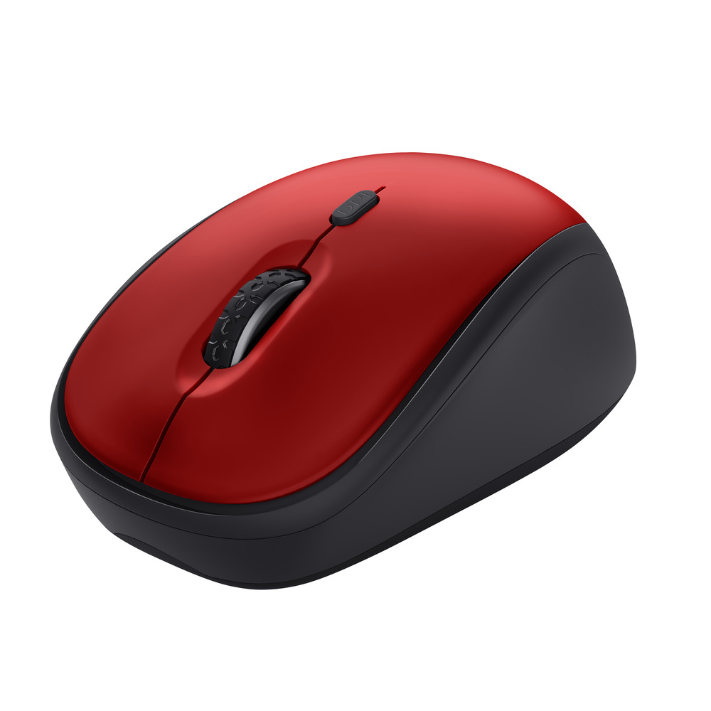 TRUST 24550 - Mouse wireless ecosostenibile YVI+ rosso